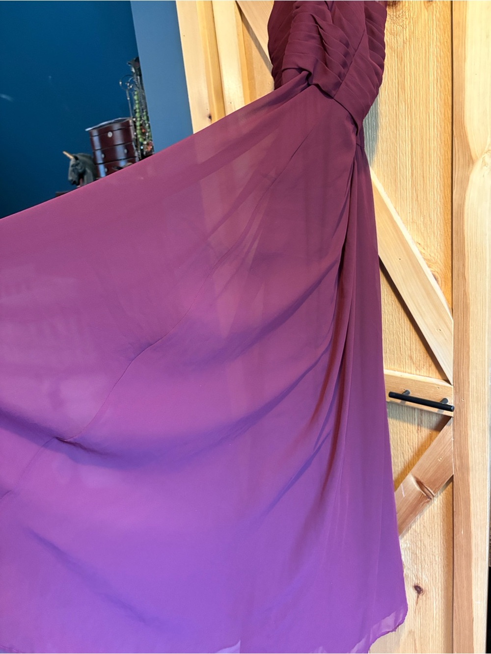 Azazie Ginger Dress A16 Color Cabernet - Picture 9 of 15